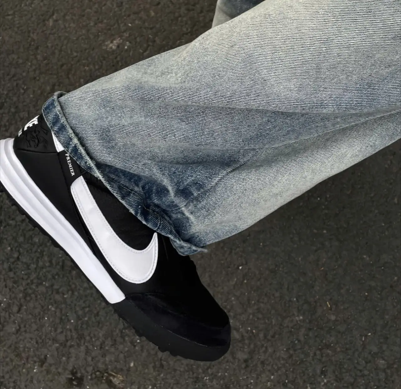 Alternative view of Giày Nike Premier 3 Low TF 'Black White' HM0283-001