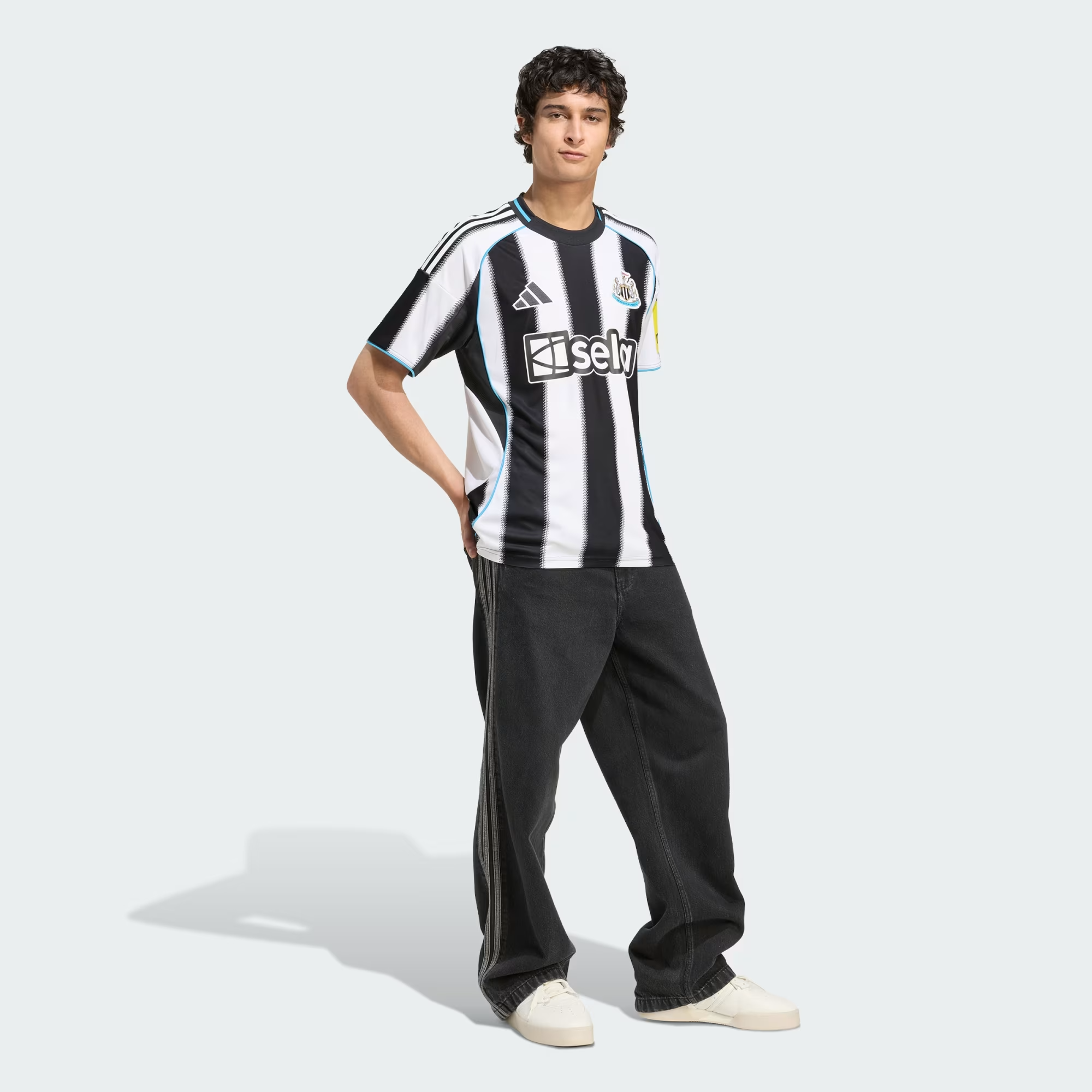 Áo Adidas Newcastle United 2025/26 'Black White' JI7382 - Ảnh 4