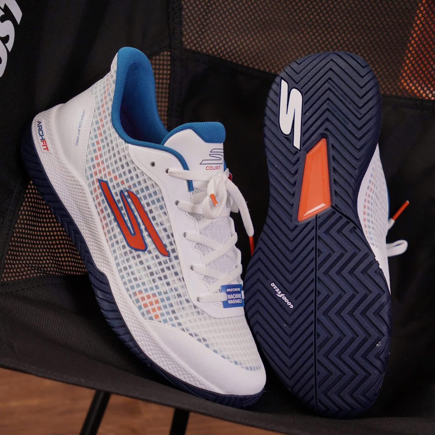 Alternative view of Giày Skechers Viper Court Pro 'White' 246069C-WTQ