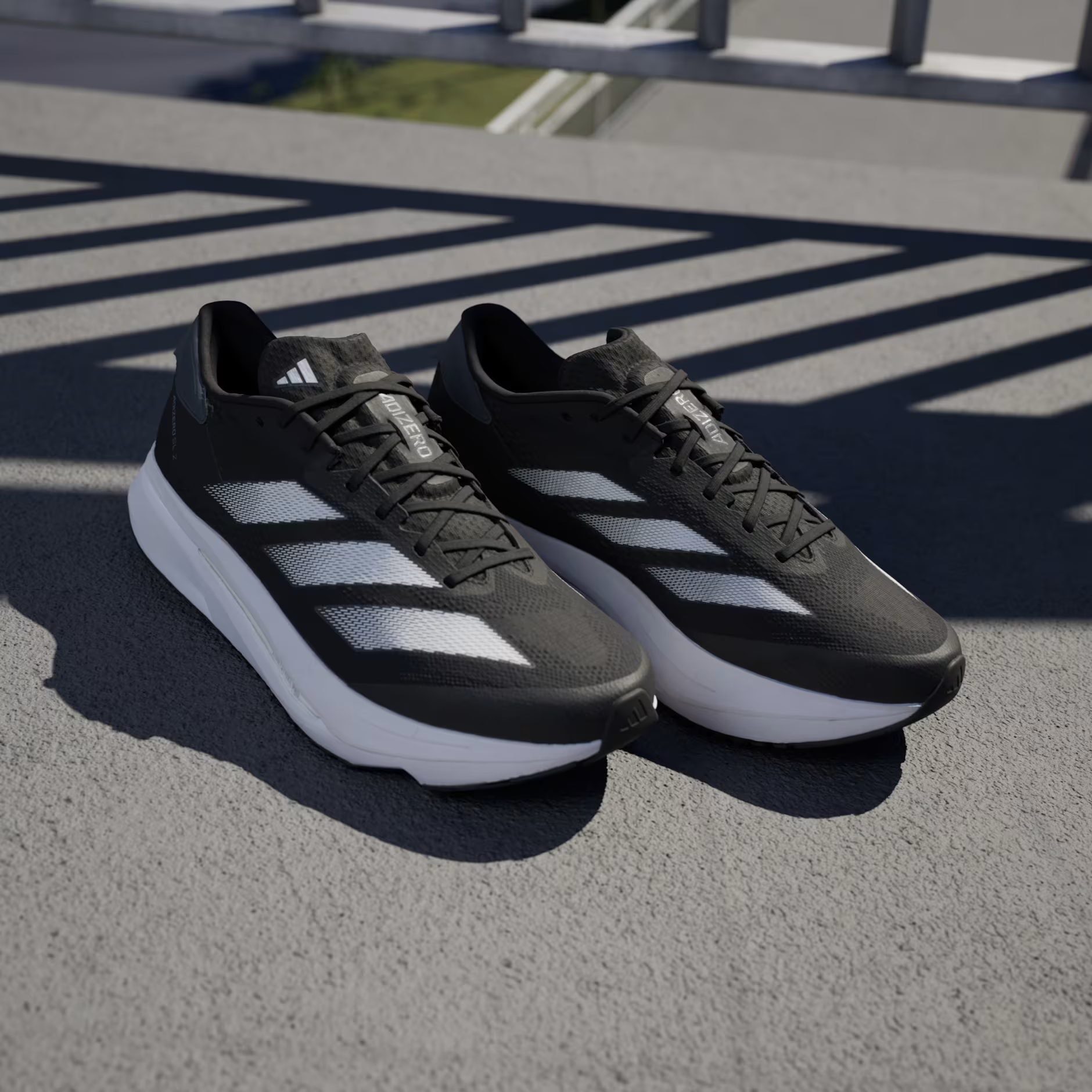 Alternative view of Giày Adidas Adizero SL2 Wide 'Black White' IF1181