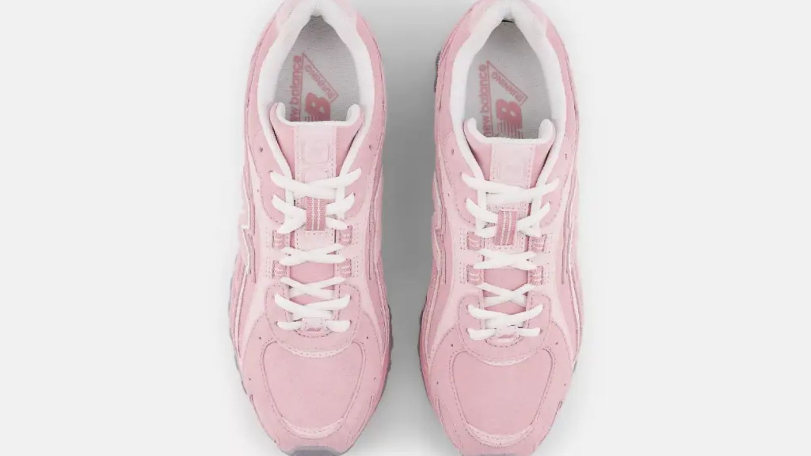 Hinh anh 4: Giay New Balance 204L mau 'Pink' va 'Lavender' tren nen pastel