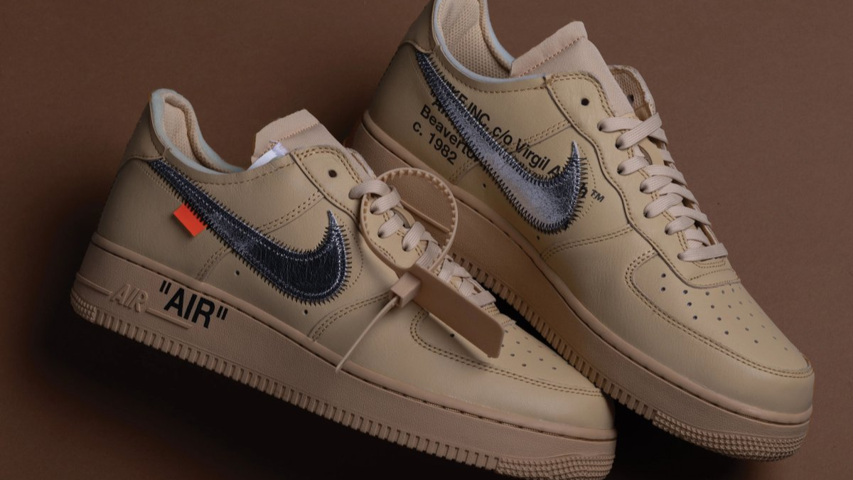 Hinh anh giay Nike Air Force 1 “Sesame” thiet ke boi Virgil Abloh