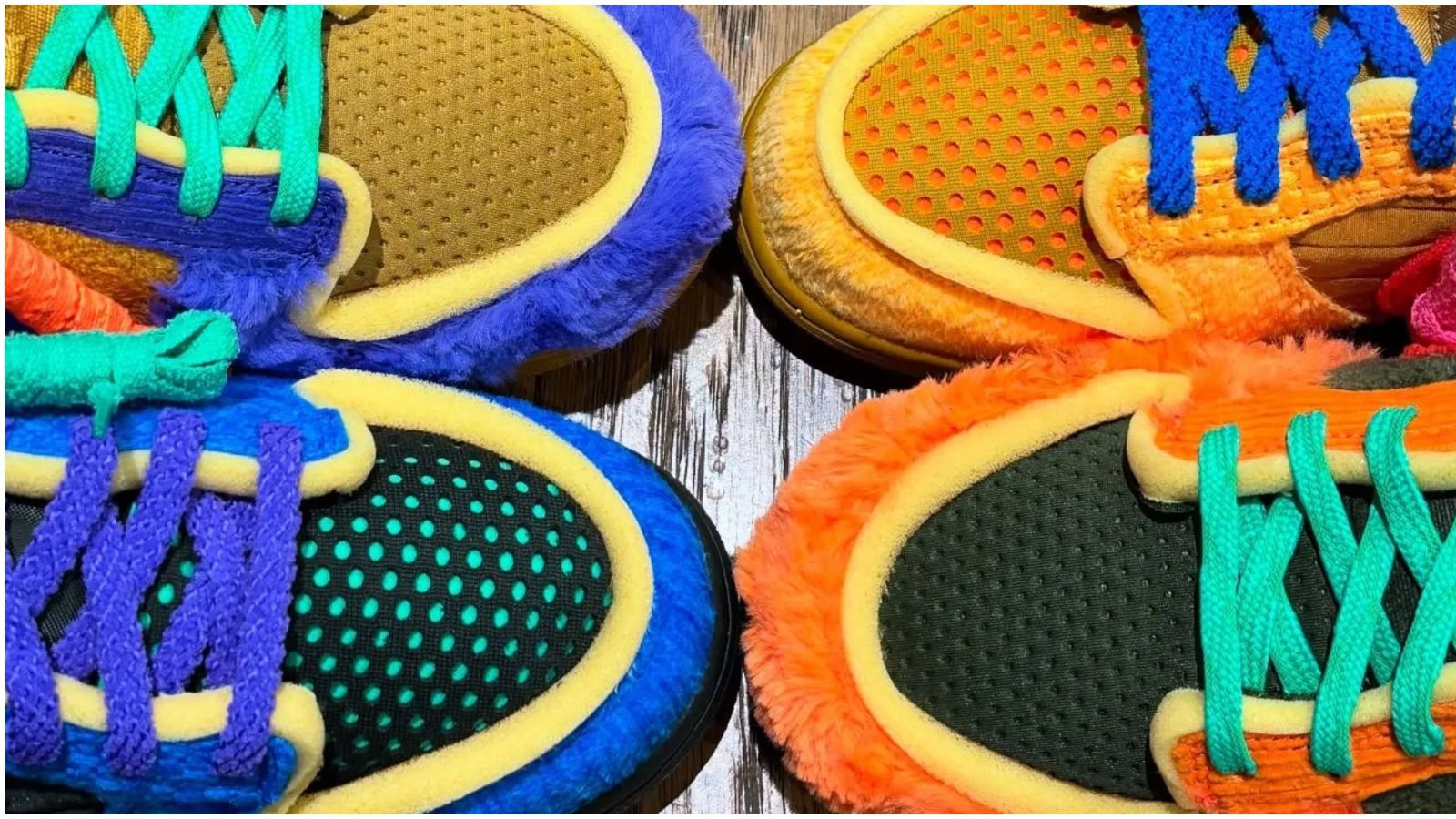 Hinh anh 2: Nike 'Swamp Sponge' Dunks voi thiet ke pha cach tu Nike va Cactus Plant Flea Market