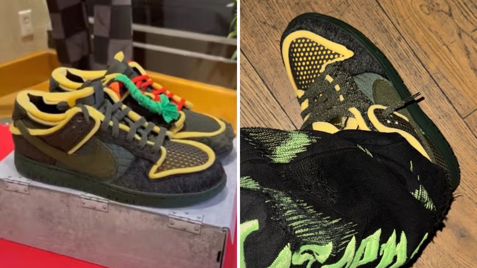 Hinh anh 6: Nike 'Swamp Sponge' Dunks voi thiet ke pha cach tu Nike va Cactus Plant Flea Market