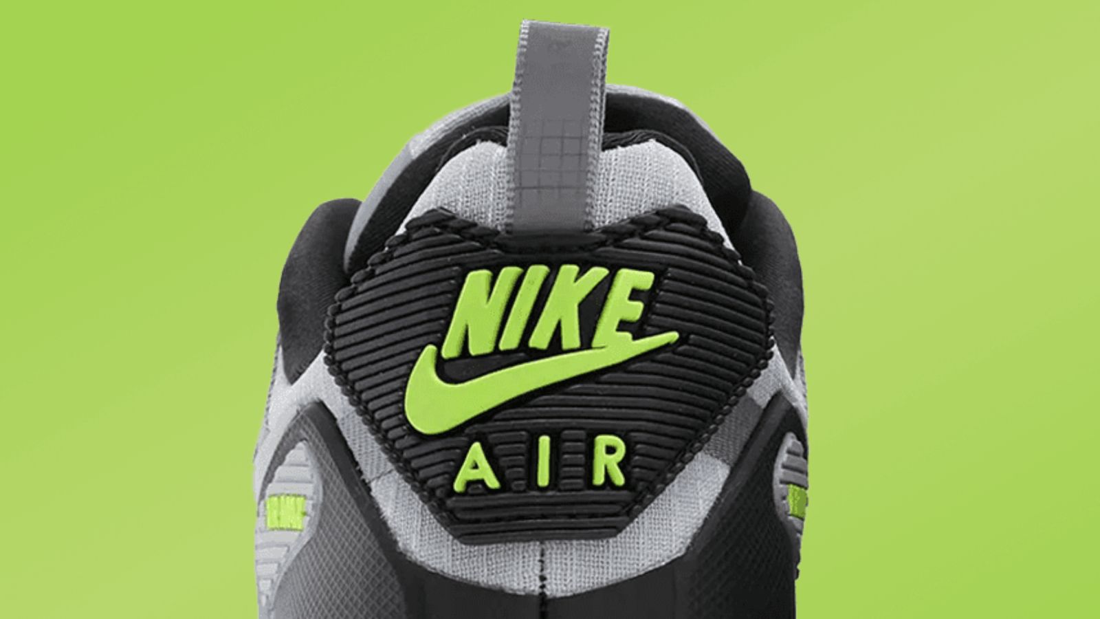 Hinh anh 6: Nike Air Max 90 Drift Cool Grey Volt, thiet ke hien dai tren nen phoi mau kinh dien