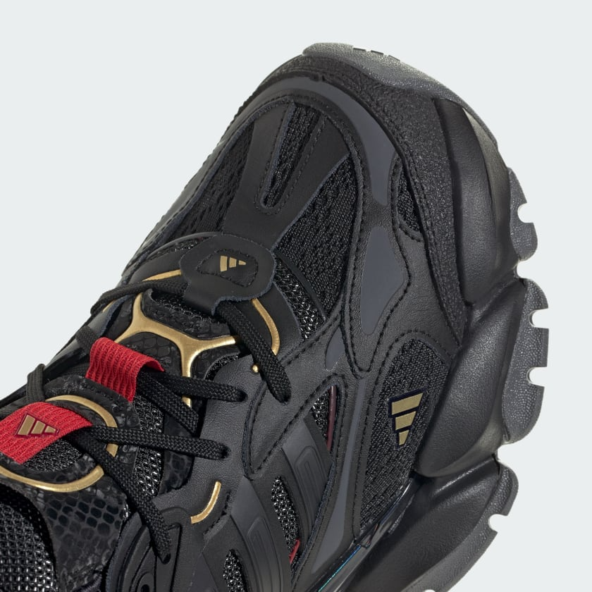 Alternative view of Giày Adidas XLG Runner Deluxe 'Black Gold Metallic Red' JQ2974