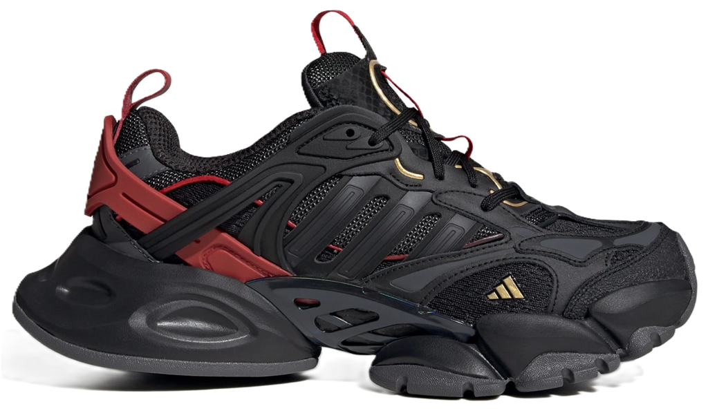 Giày Adidas XLG Runner Deluxe 'Black Gold Metallic Red' JQ2974