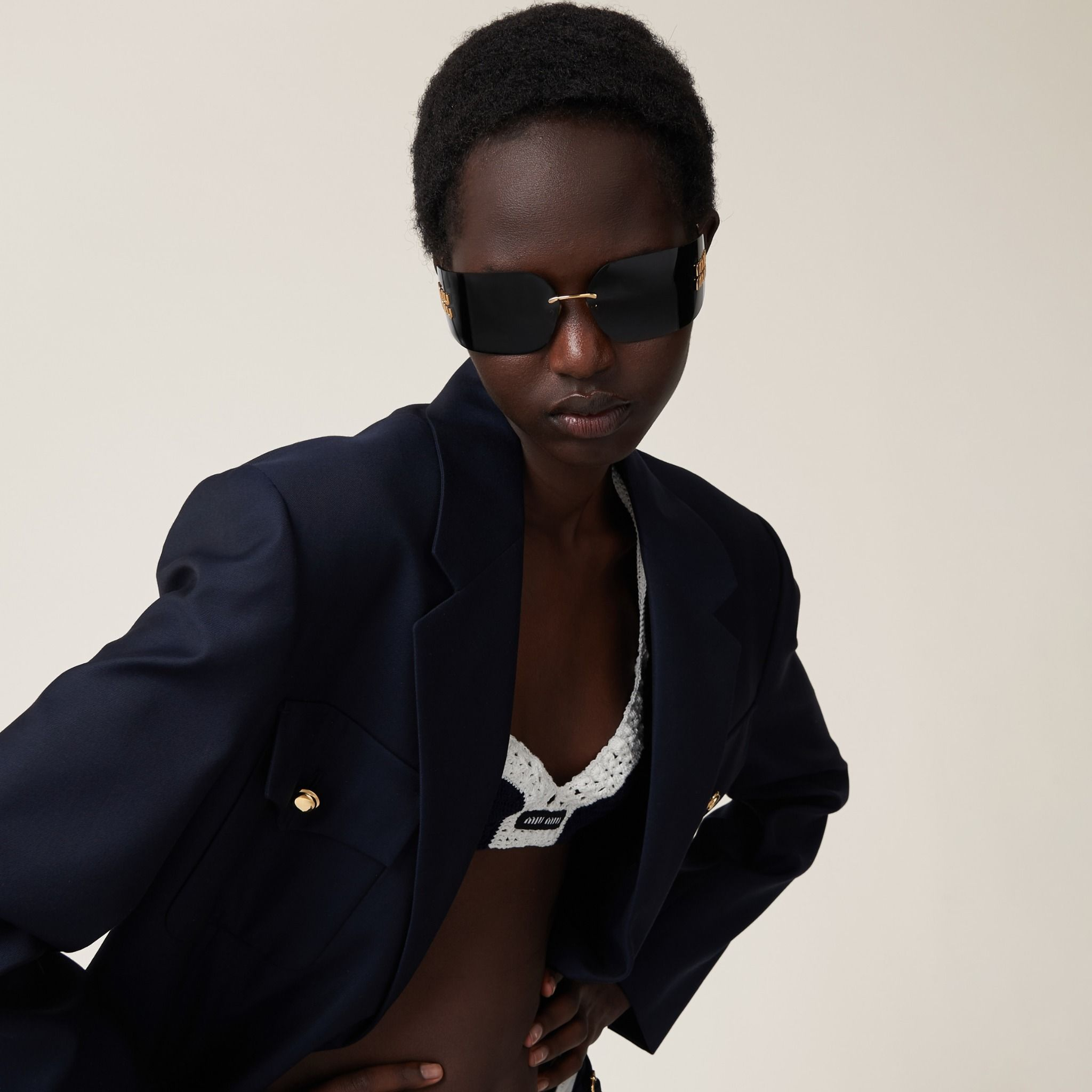 Alternative view of Kính Miu Miu Sunglasses ‘Gray’ SMU54Y-E5AK-F05S0-C-080