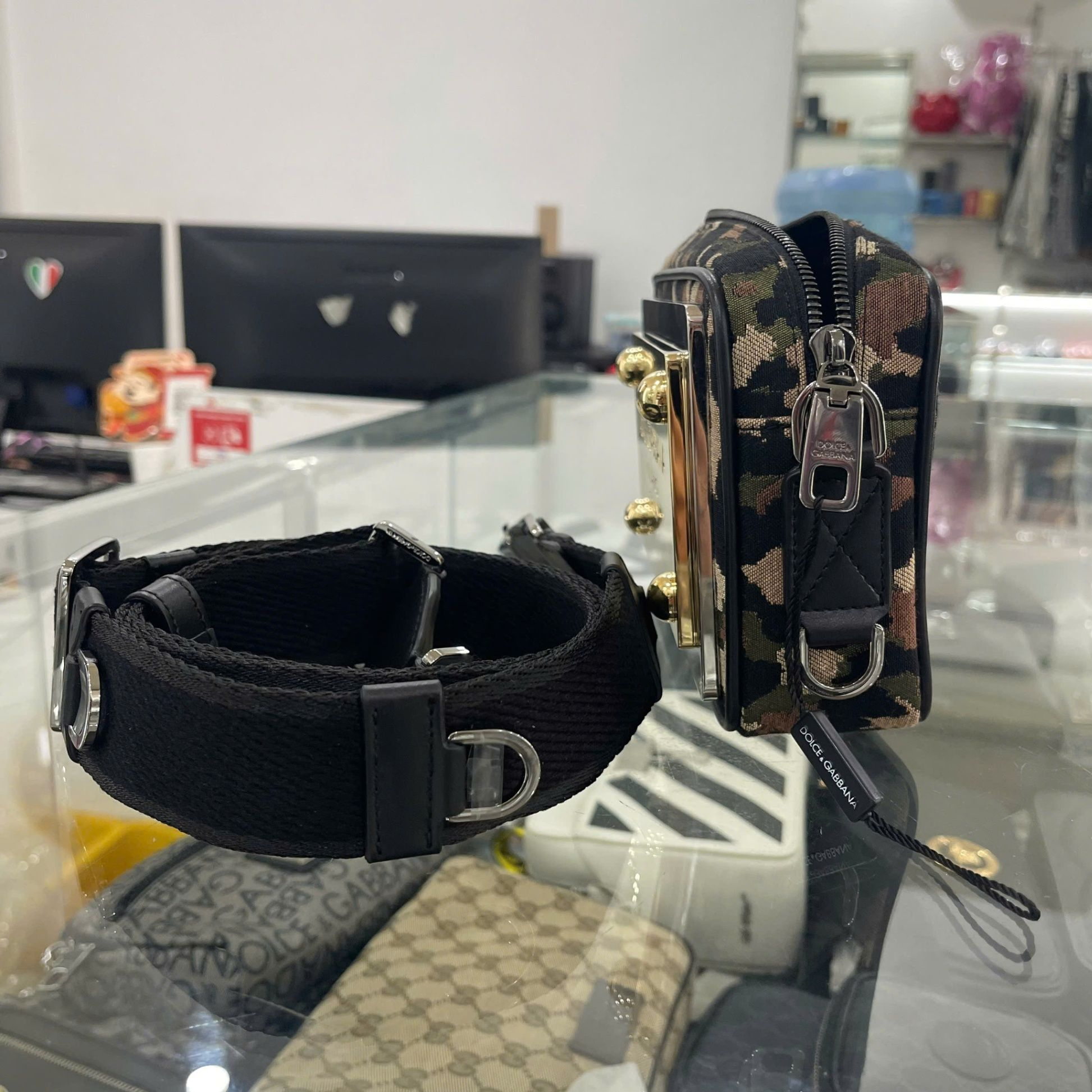 Alternative view of Túi Dolce & Gabbana Jacquard Belt Bag 'Multicolor' BM2054AQ7678B015