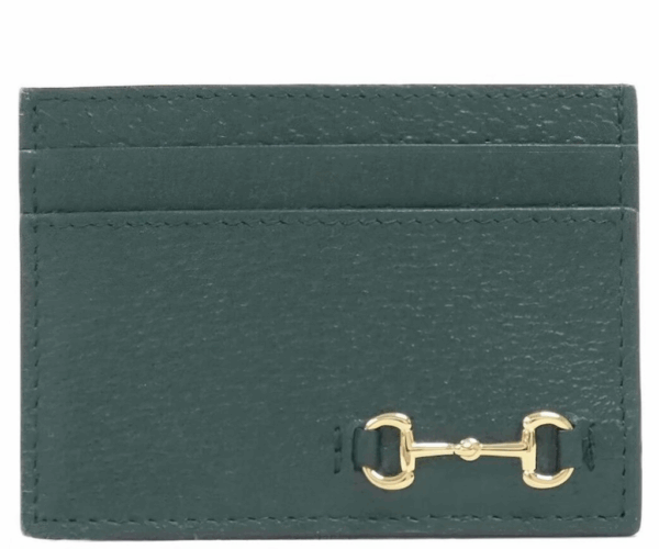 Ví Gucci Leather Card Holder 'Green' 700469-DJ20G-0416