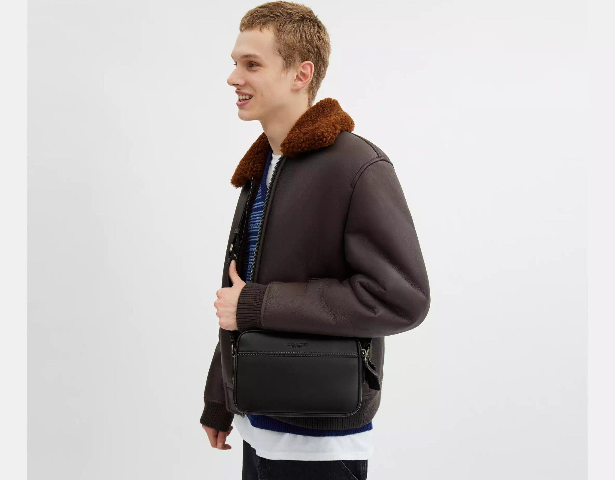 Alternative view of Túi Coach Graham Crossbody 'Black' CX140-QBBK