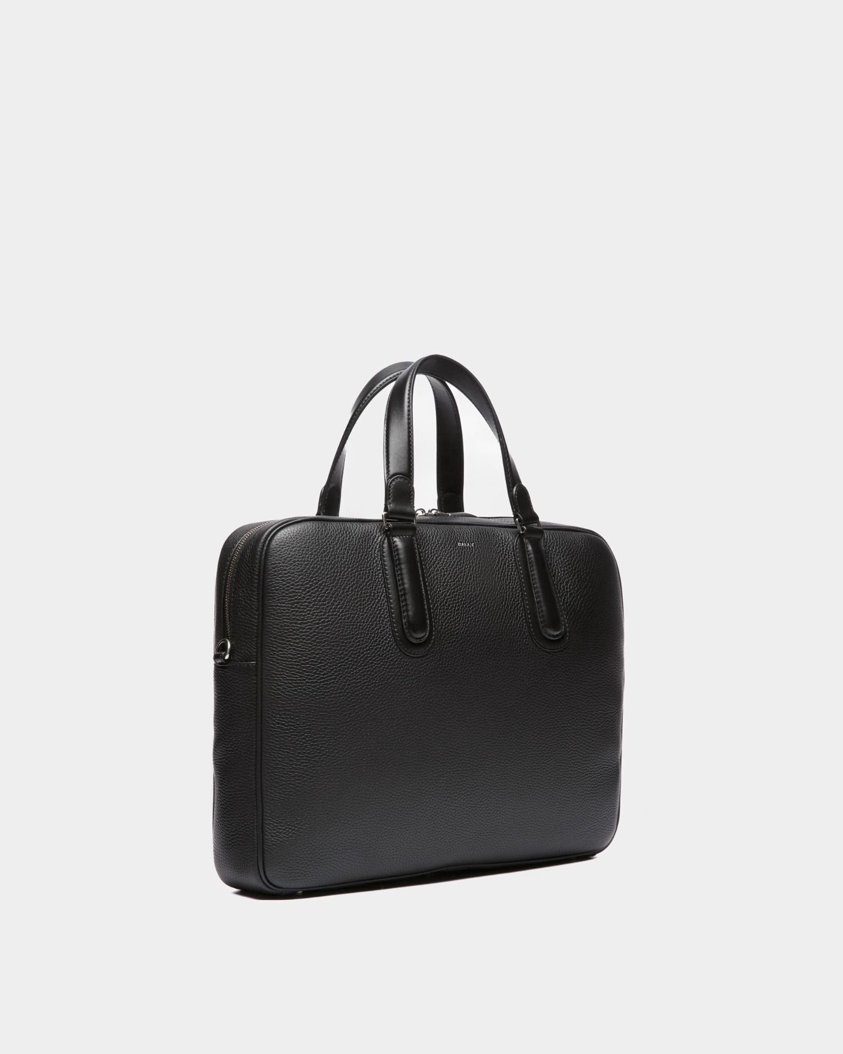 Túi Bally Spin Briefcase 'Black' 6306623 - Ảnh 4