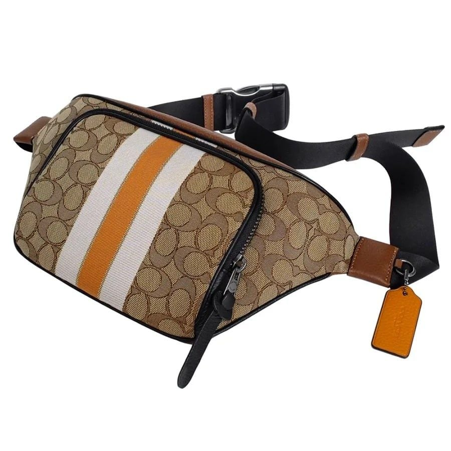 Alternative view of Túi Coach Jacquard Thompson Belt Bag 'Beige' C5386-QBT0B