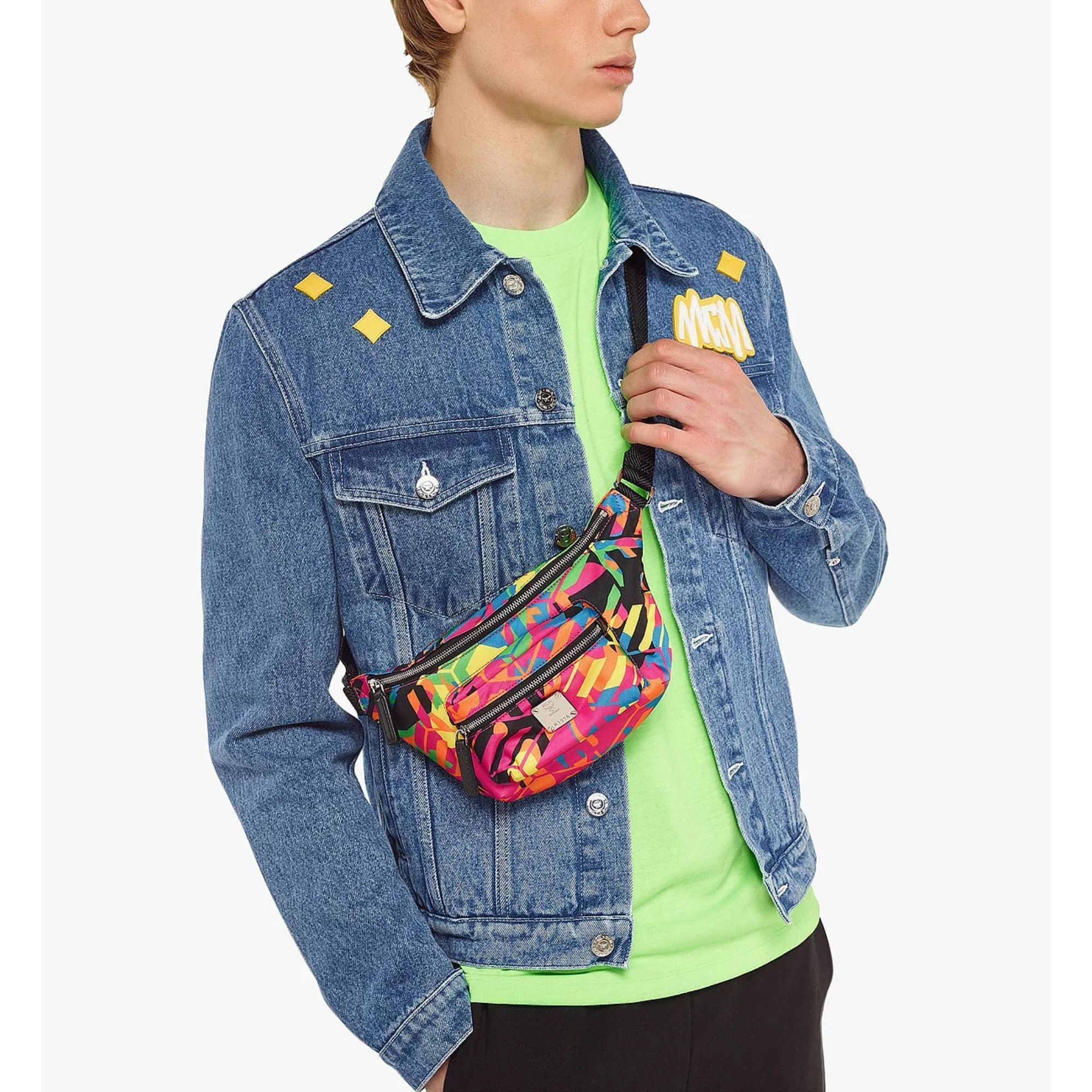 Túi MCM Mini Fursten Belt 'Multicolor' MMZCAFI02MT001 - Ảnh 2