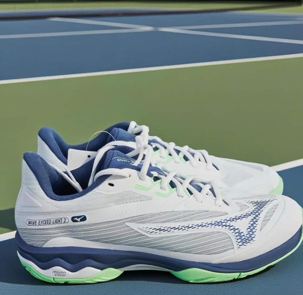 Alternative view of Giày Mizuno Wave Exceed Light 2 AC 'White Vintage Indigo Mint' 61GA231837