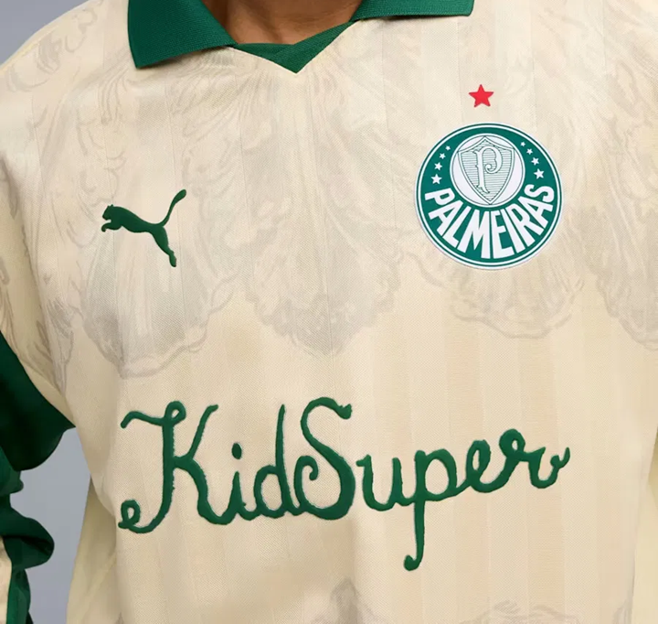 Alternative view of Áo Puma Palmeiras x KidSuper LS Retro 'Alpine Snow Vine' 606852-11