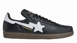Giày Adidas Samba 'Bape Black White' JR9246