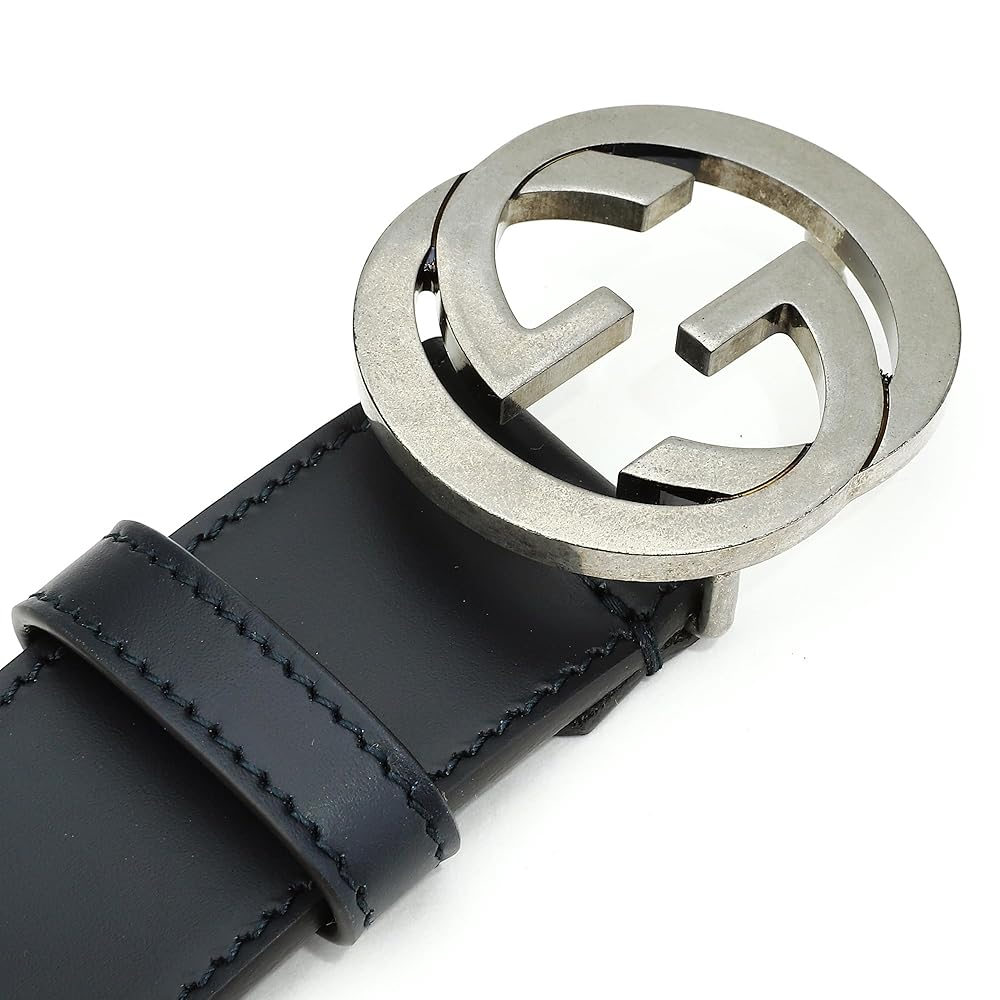 Alternative view of Thắt Lưng Gucci Distressed Leather Buckle 'Black' 546389-BGH0N-4009