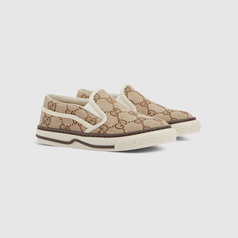 Alternative view of Giày Gucci Toddler Embossed GG Trainer 'Beige' 812677-FAD45-9742