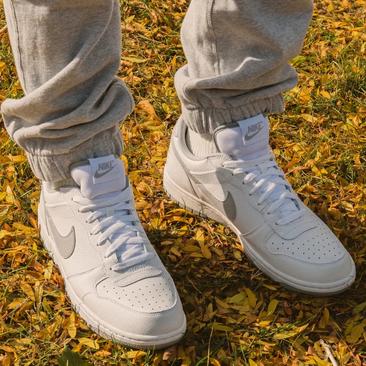 Alternative view of Giày Nike Big Low 'White Wolf Grey' 355152-106