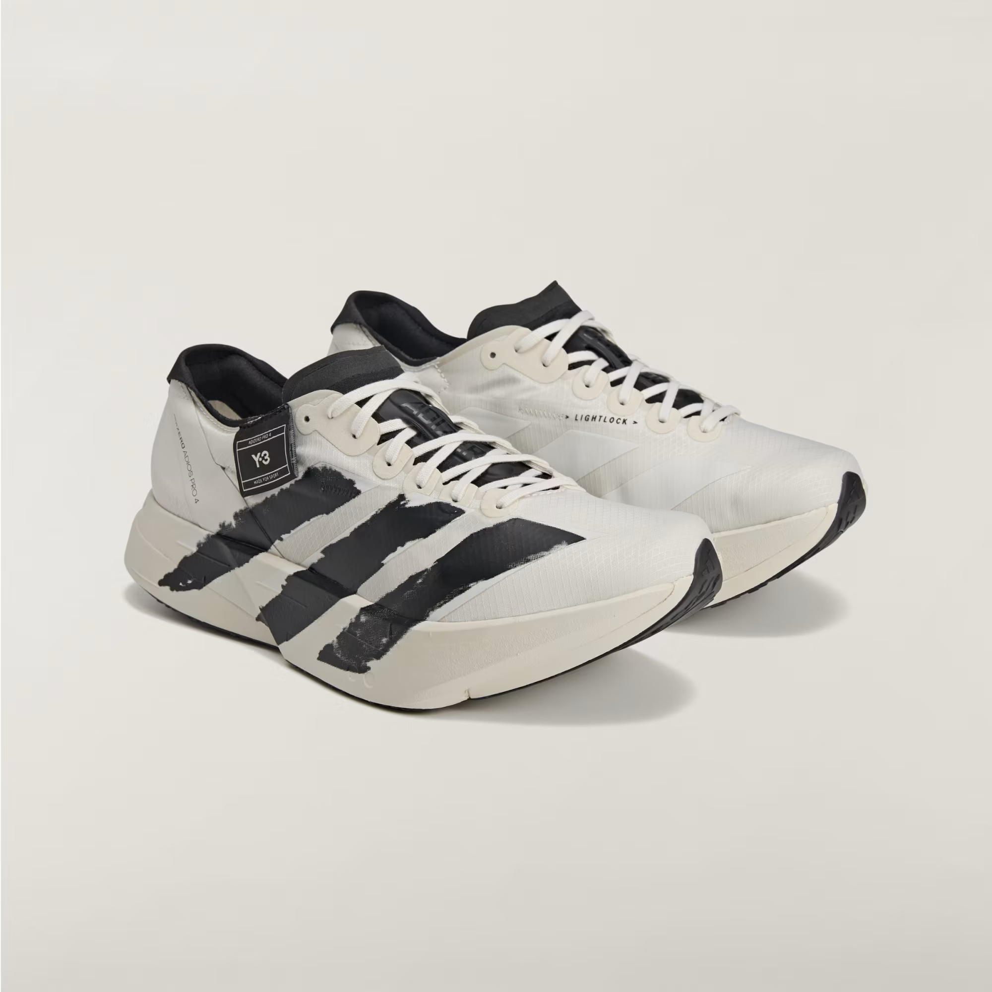 Alternative view of Giày Adidas Y-3 Adios Pro 4 'Grey Black' JR6656