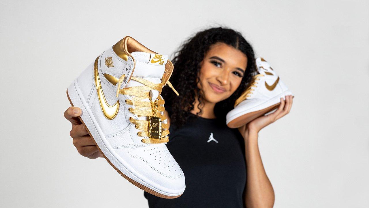 Jordan Brand mang đến diện mạo cao cấp với Air Jordan 1 ‘Metallic Team Gold