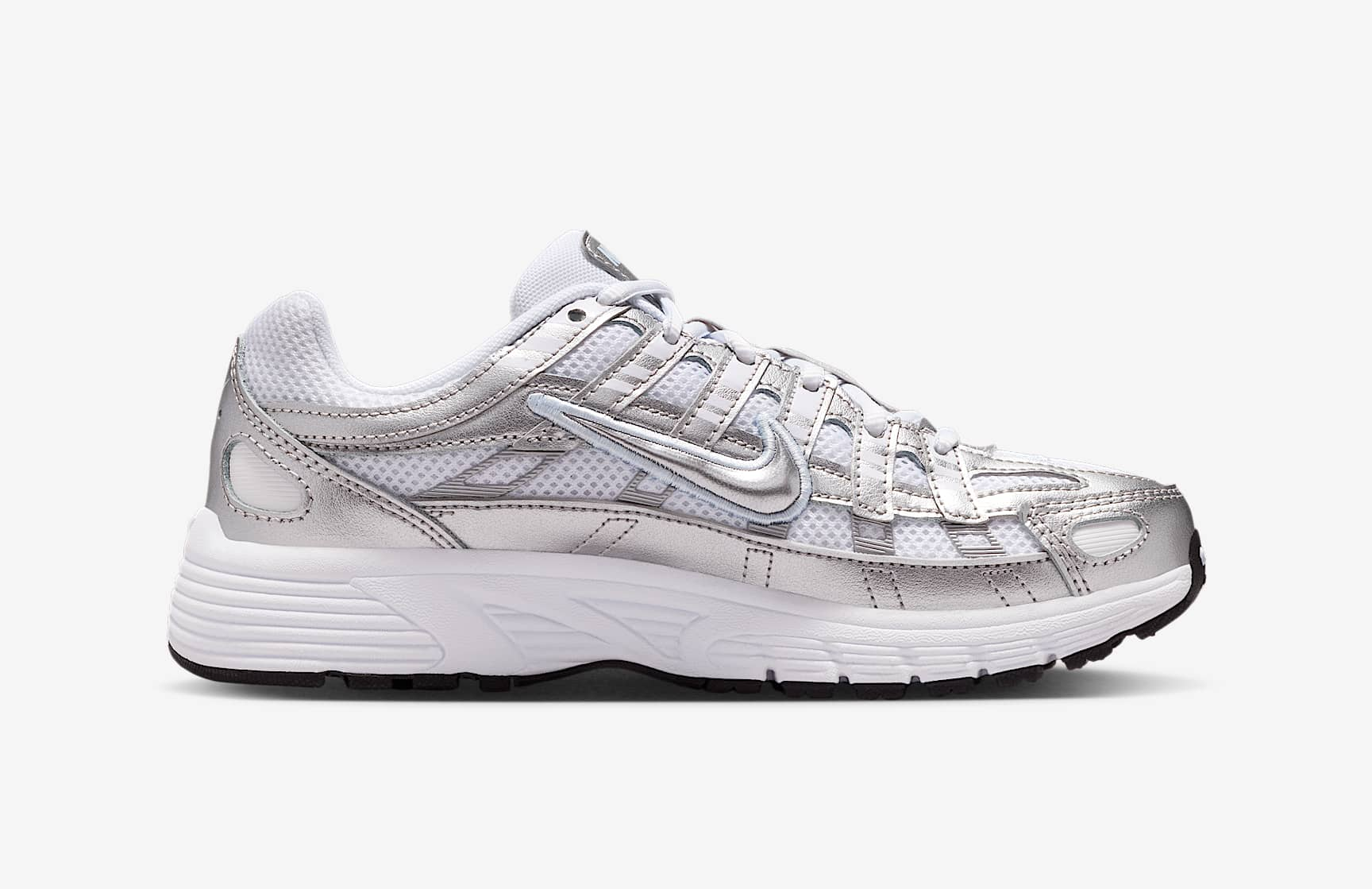 Alternative view of Giày Nike P-6000 'White Metallic Silver' HV5064-101