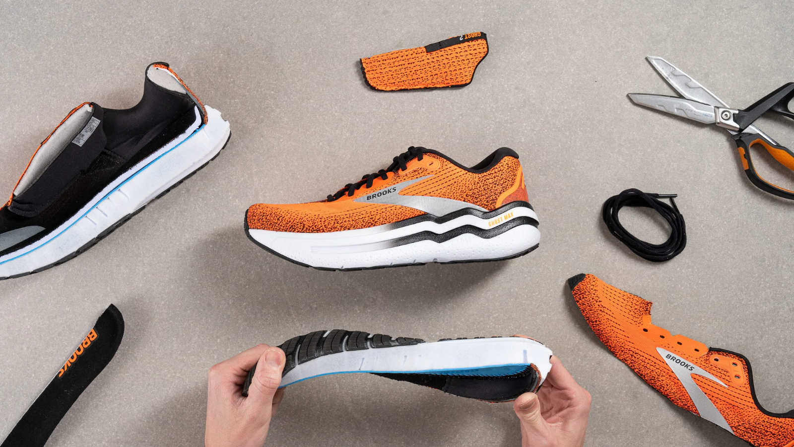 Hinh anh 1: Brooks Ghost Max 2 - Giay chay phuc hoi em ai voi thiet ke dem cao.