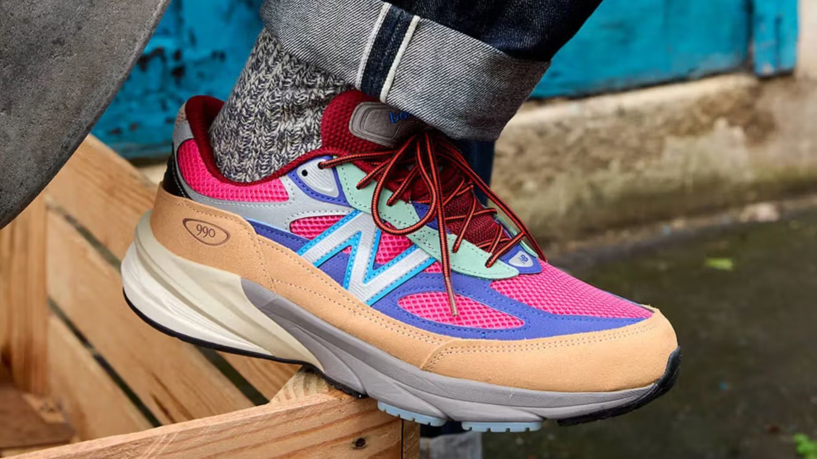 Hinh anh 14: Hop tac giua Action Bronson va New Balance voi giay sneaker doc dao