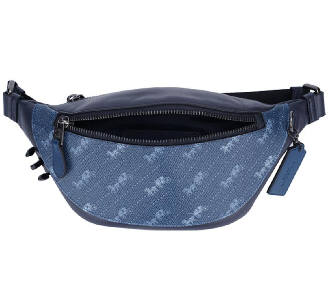Alternative view of Túi Coach Warren Leather Shoulder Bag 'Navy' C4138-QBSP4