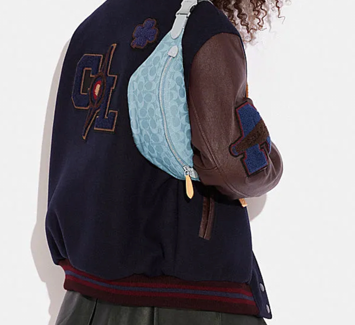 Alternative view of Túi Coach Charter 34 Crossbody Bag 'Blue'  CJ825-LHPBU