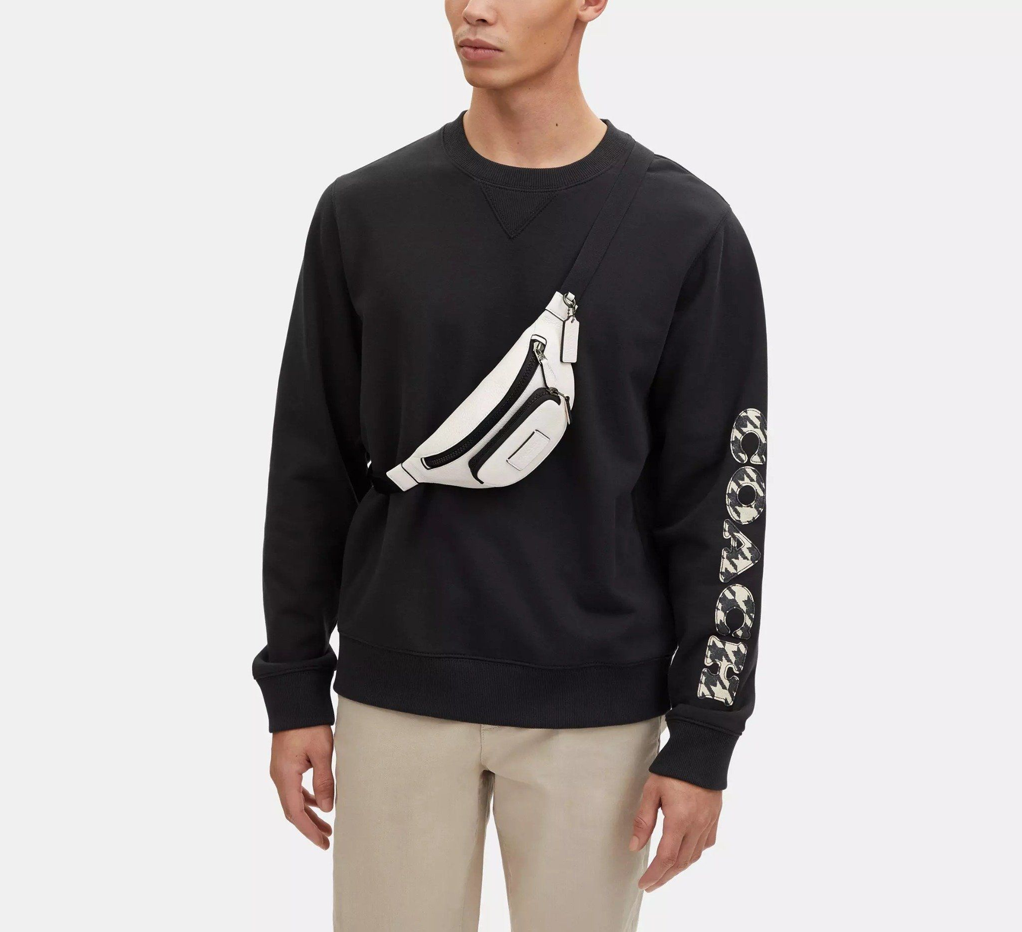 Alternative view of Túi Coach Sprint Pebbled Crossbody Bag 'Ivory' CJ684-QBCHK