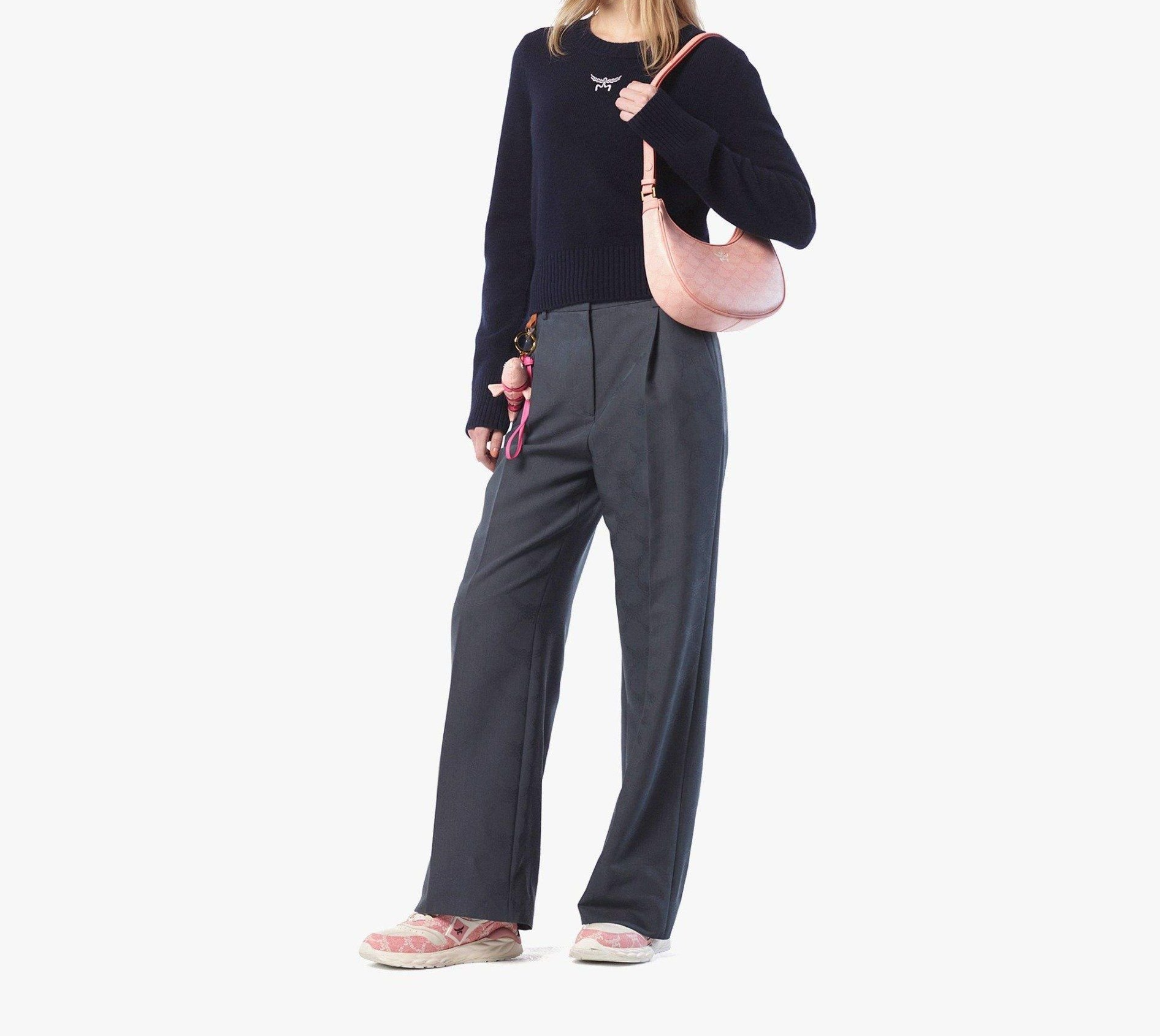 Alternative view of Túi MCM Himmel Ascending Moon Hobo 'Pink' MWHFSAC02P6001