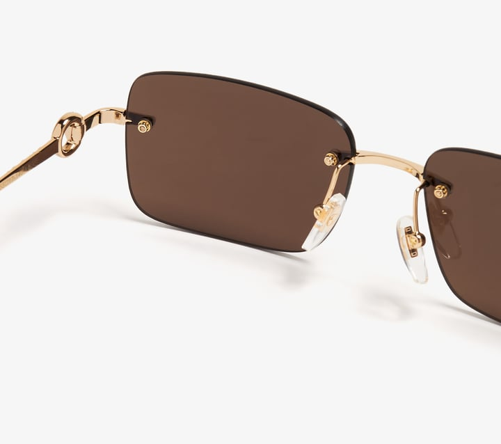 Alternative view of Kính Gucci Rectangular Frame Sunglasses 'Brown' 797456-I3330-8023