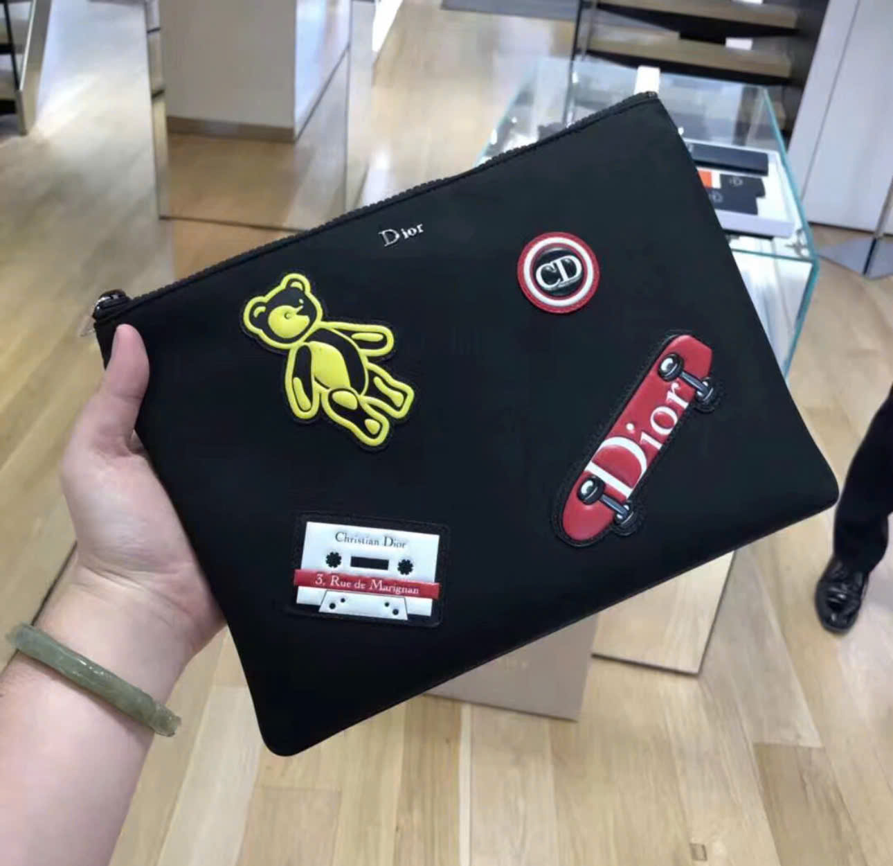 Alternative view of Túi Dior Clutches Canvas 'Black' 2PECA161YHJ-H03E