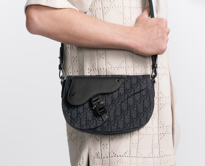 Alternative view of Túi Dior Saddle Messenger 'Black Calfskin' 1ADPO325YKY-H03E