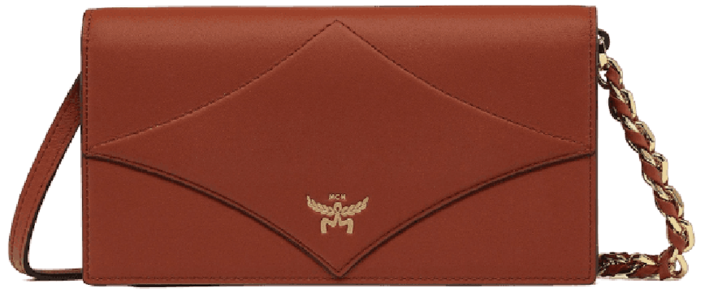 Túi MCM Diamond Chain Wallet 'Brown' MYLESAK01C7001
