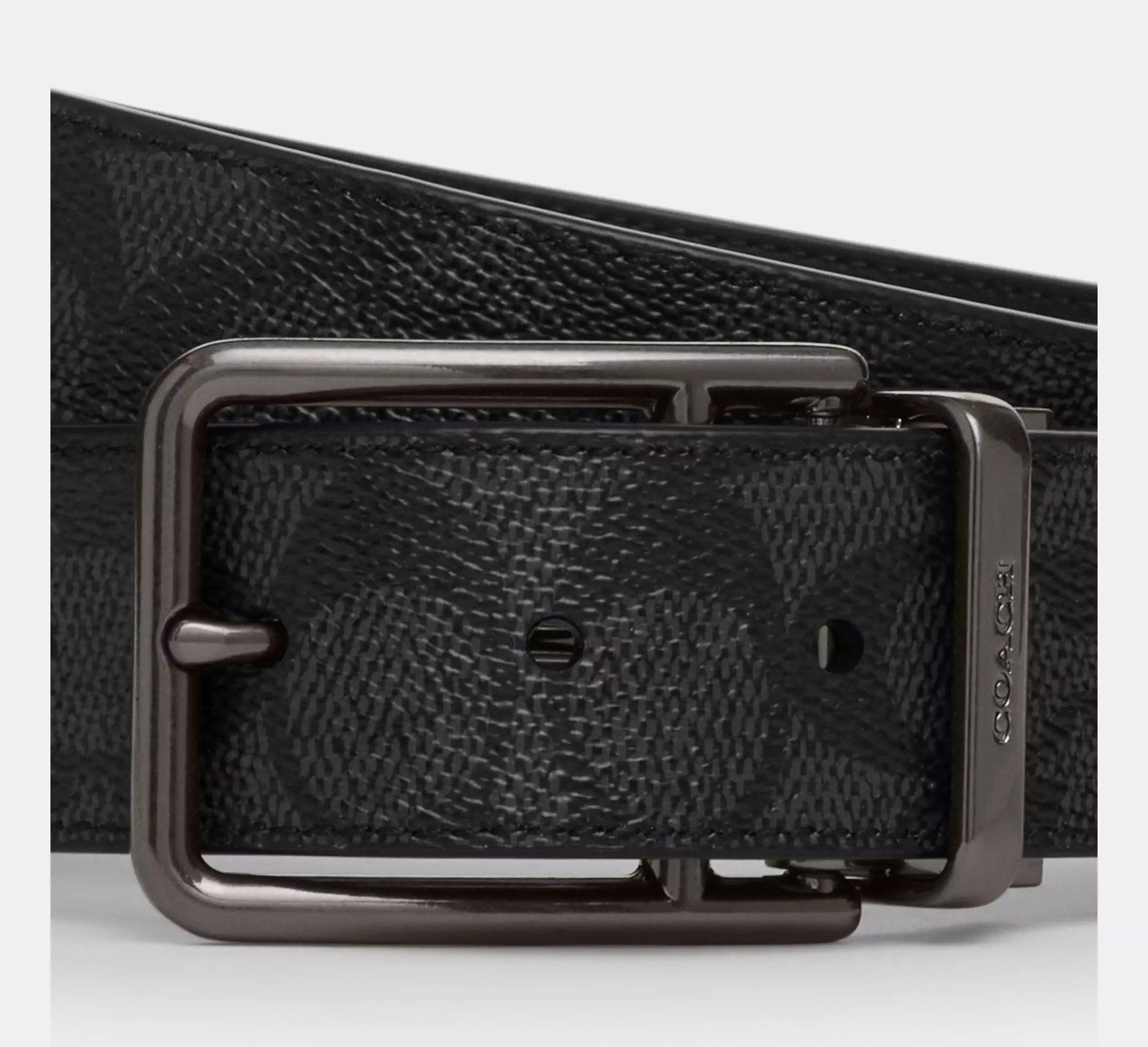 Alternative view of Thắt Lưng Coach Double Bar Buckle Belt 'Black' CY997-QBMI5