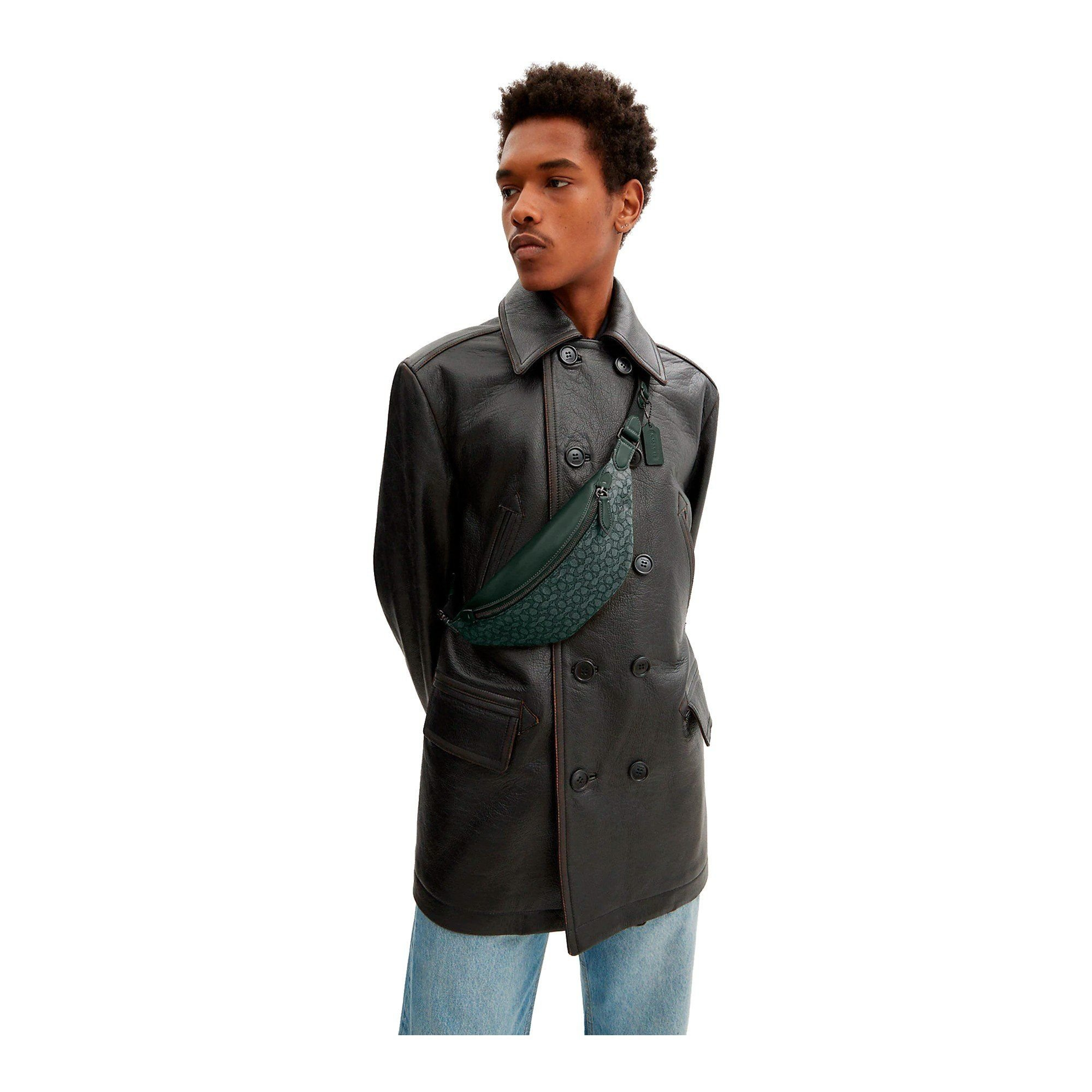 Alternative view of Túi Coach Charter Jacquard Crossbody 'Green' CM373-RFT