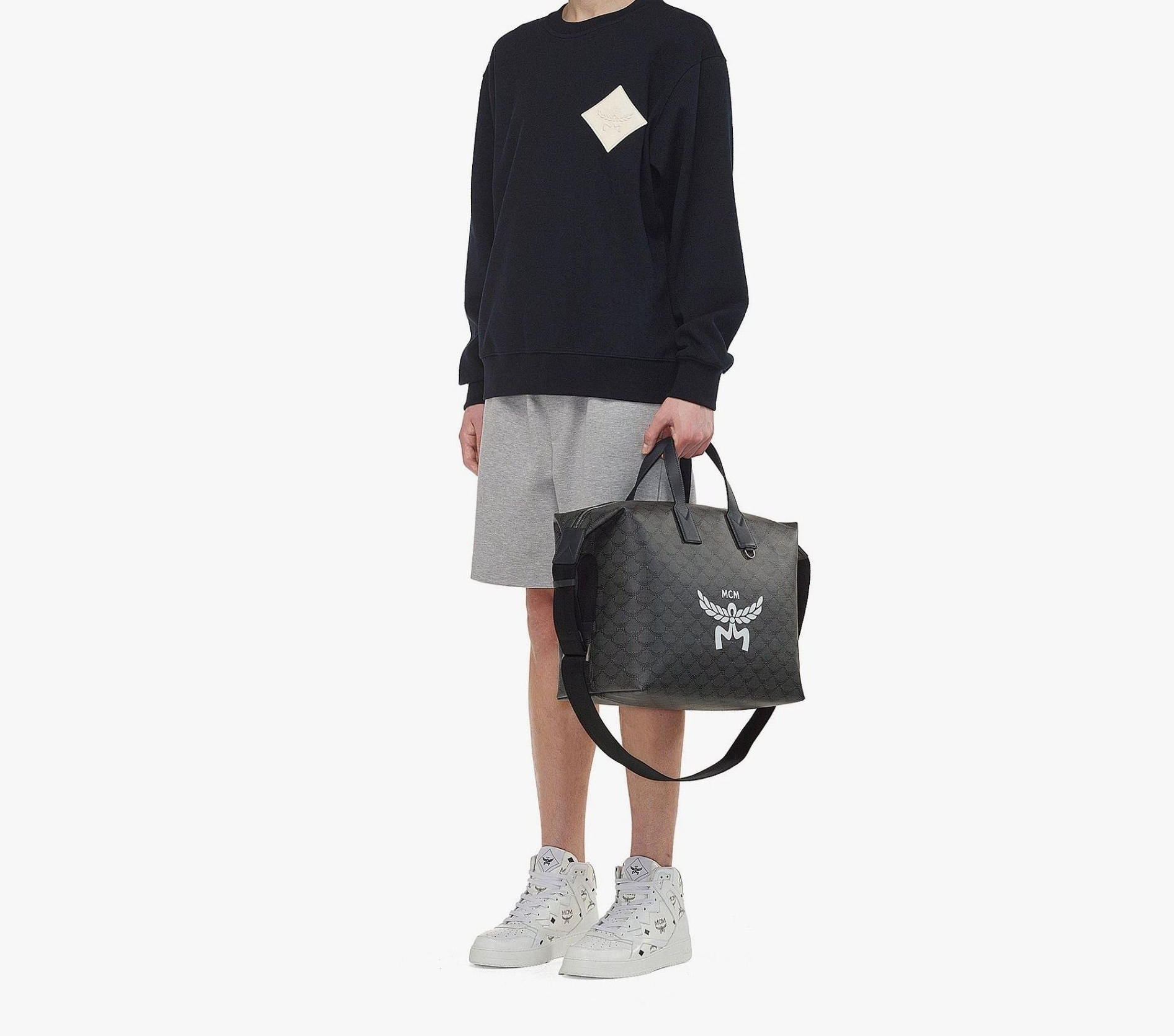 Alternative view of Túi MCM Himmel E/W Tote 'Grey' MMTESAC01ED001