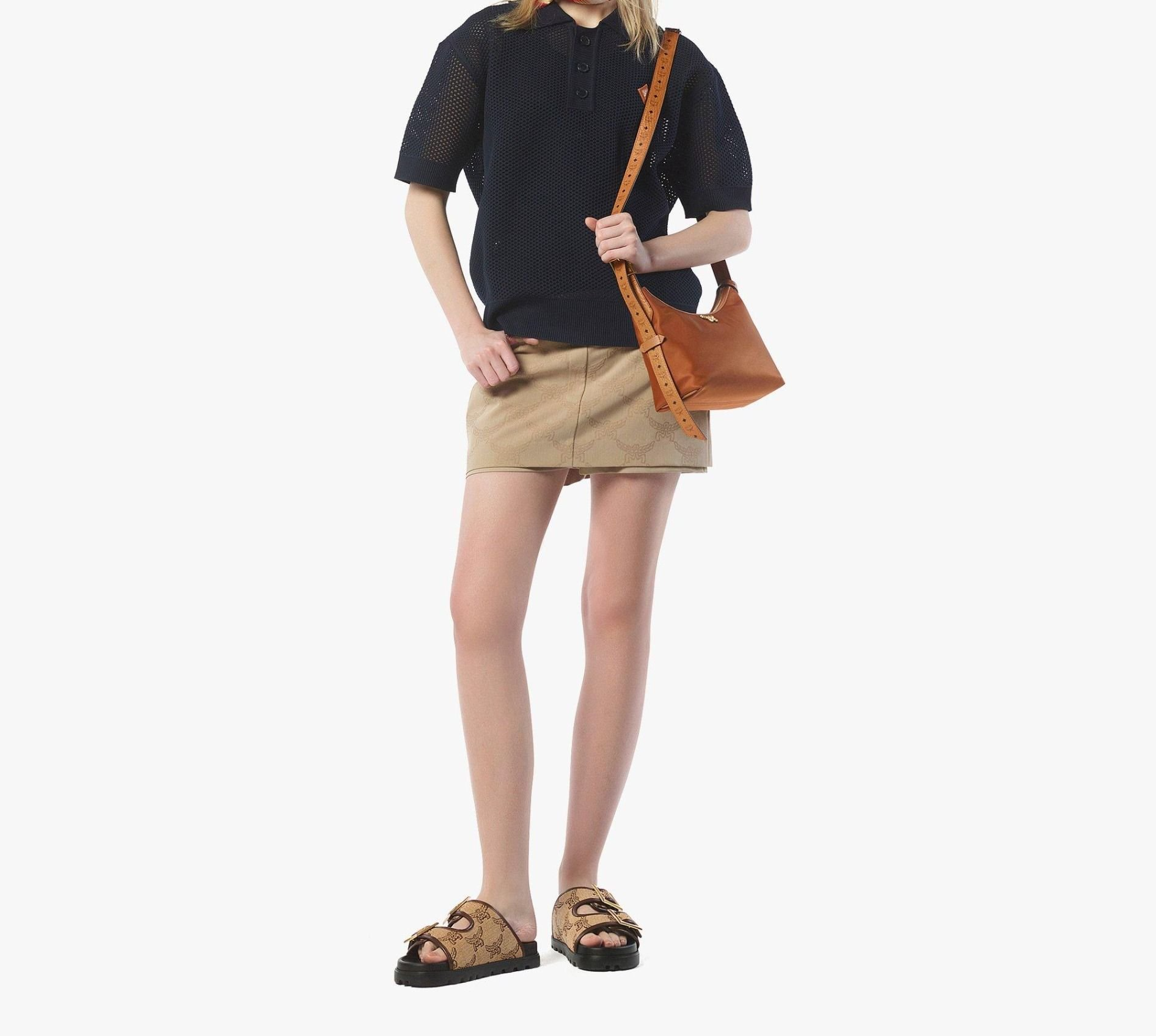 Alternative view of Túi MCM Aren Hobo 'Cognac' MWHFSTA09CO001