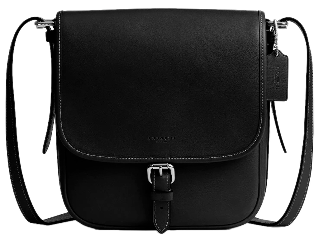 Túi Coach Hitch Flap Crossbody Bag 'Black' CV979-BLK