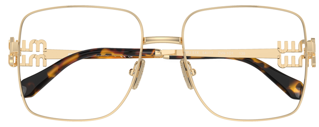 Kính Miu Miu Pale Eyeglasses ‘Gold’ 0MU-51XV-ZVN1O1