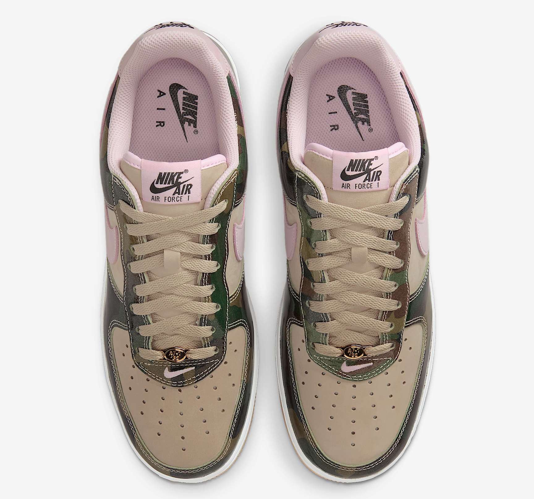 Alternative view of Giày Nike Air Force 1 Low '07 LV8 'Patent Camo Pink' HQ1967-200