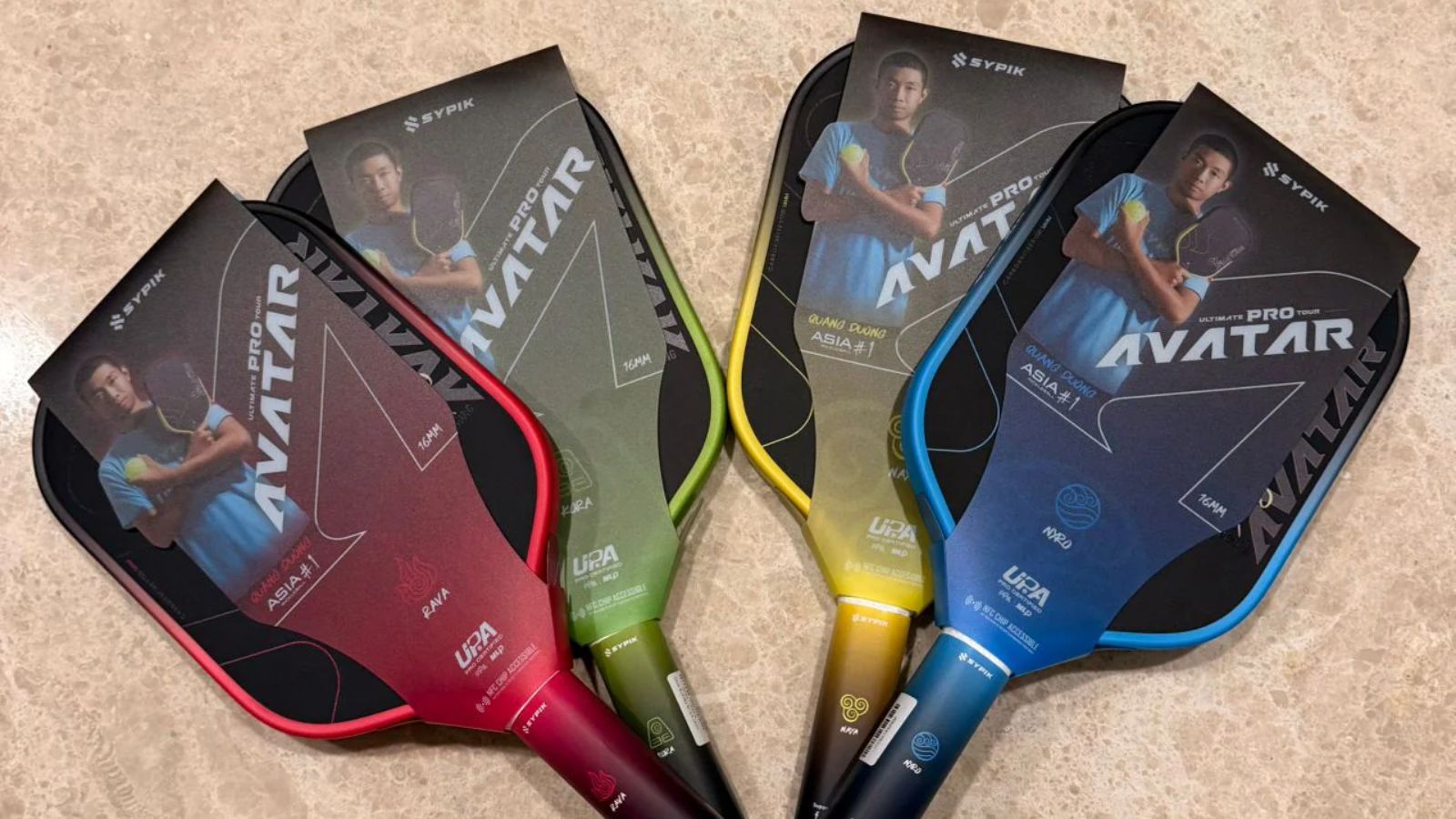 Hinh anh 6: Can canh vot Sypik Avatar voi thiet ke keo dai va can dai, san pham dac trung cua van dong vien Quang Duong.