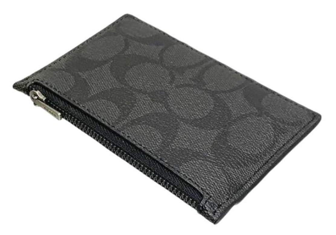 Alternative view of Ví Coach Card Case 13 ‘Black’ C4281-QBA45