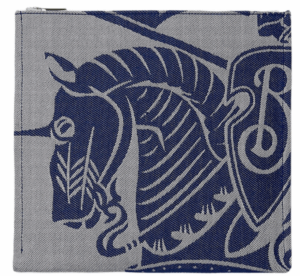 Ví Burberry Knight Logo Canvas Pouch 'Grey' 80838681