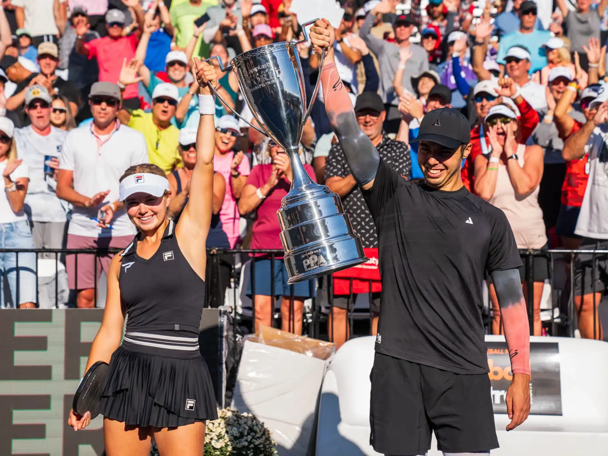 Ben Johns, tay vot pickleball so 1 nam 2025, bieu dien cu ban bong sieu toc.