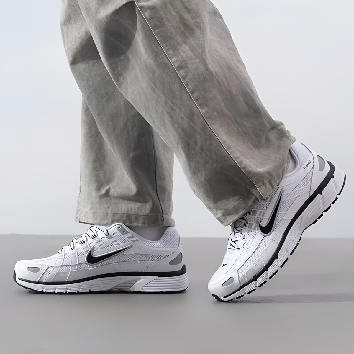 Alternative view of Giày Nike P-6000 'White Metallic Silver' CD6404-107