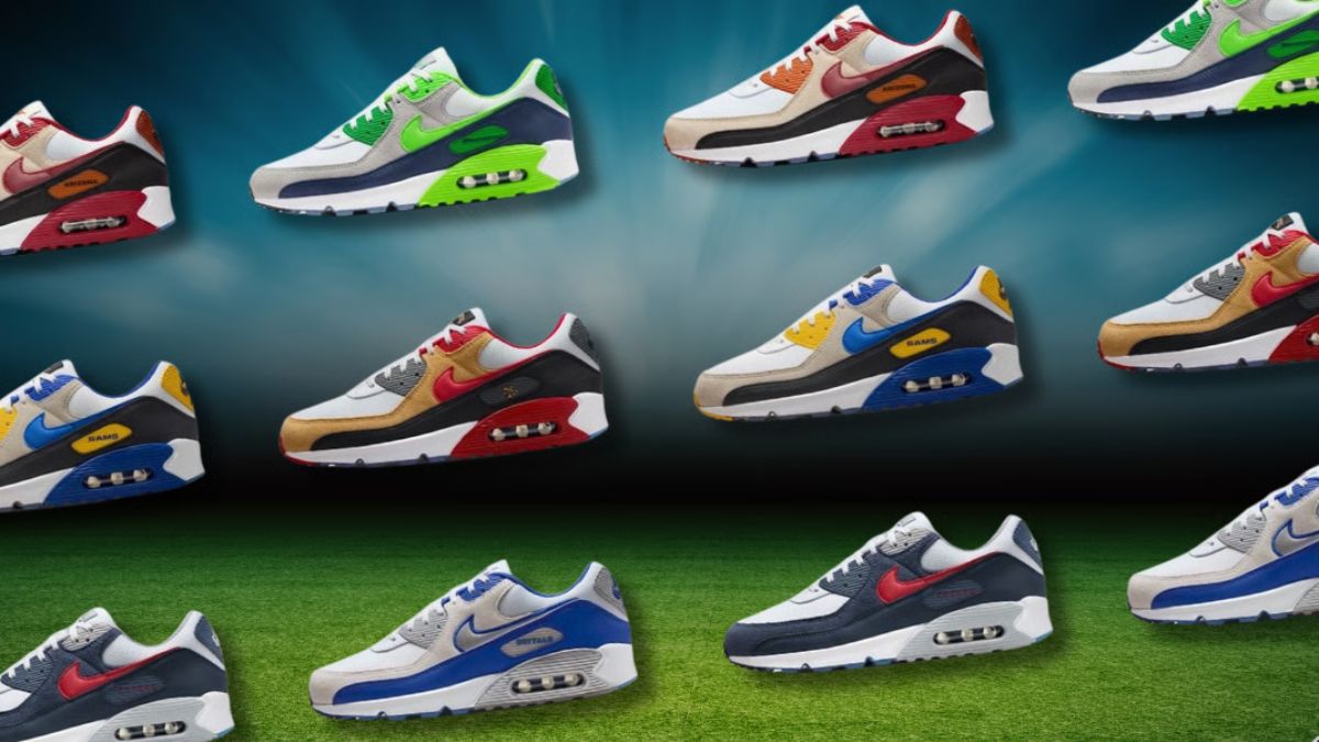 Nike Air Max 90s Rivals Pack voi phoi mau doi bong NFL